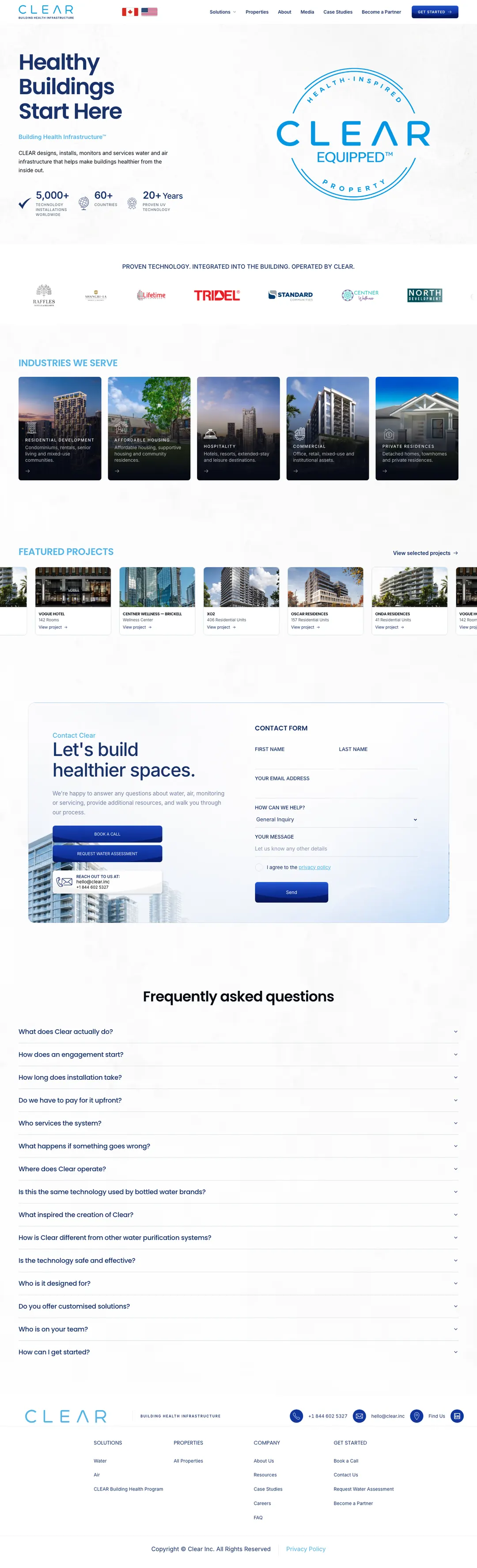Clear website
