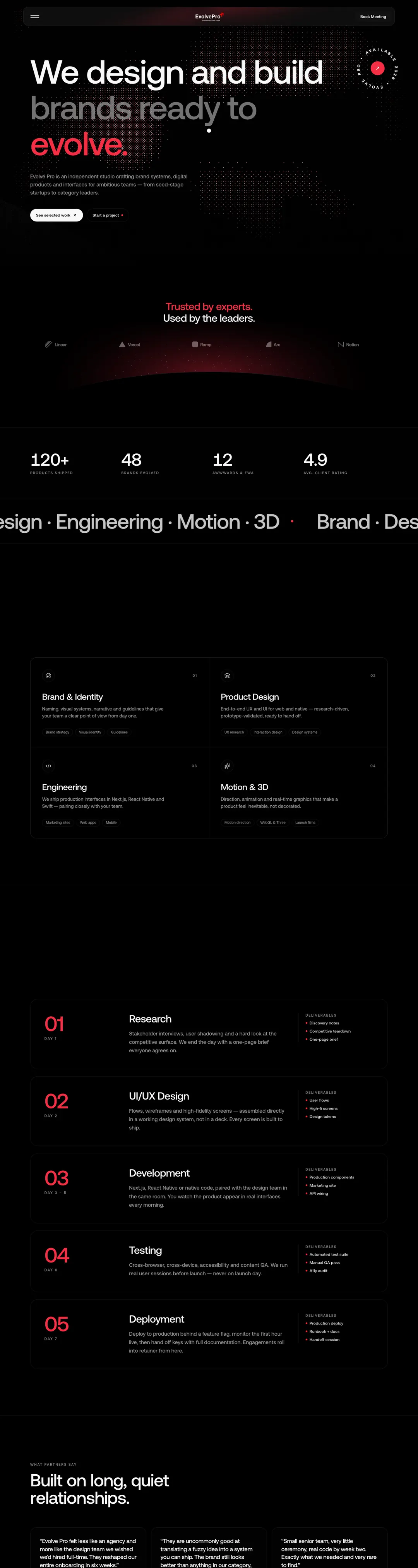 Evolve Pro website